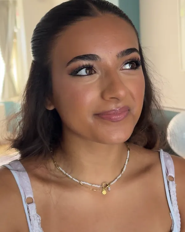 Editorial makeup by Lucy Mae, soft glam finish