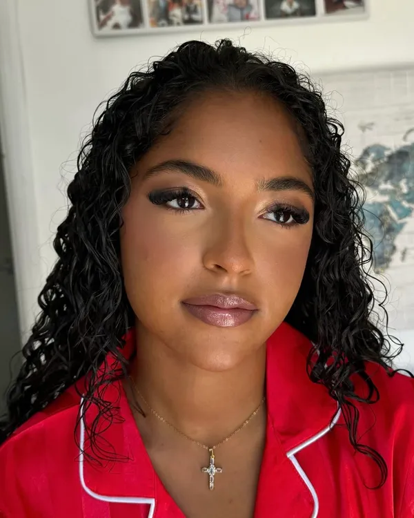 Editorial makeup by Lucy Mae, soft glam finish