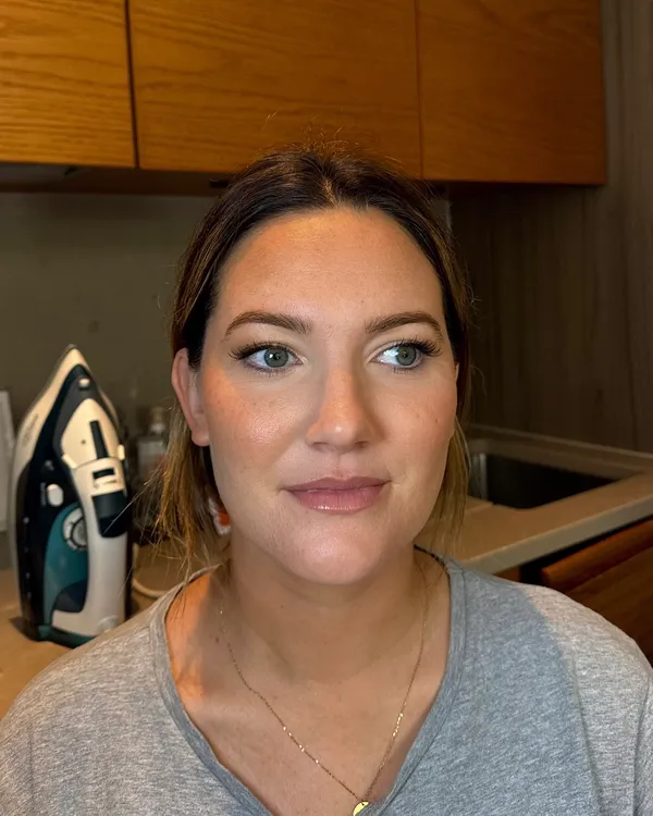 Special occasion makeup by Lucy Mae, natural finish