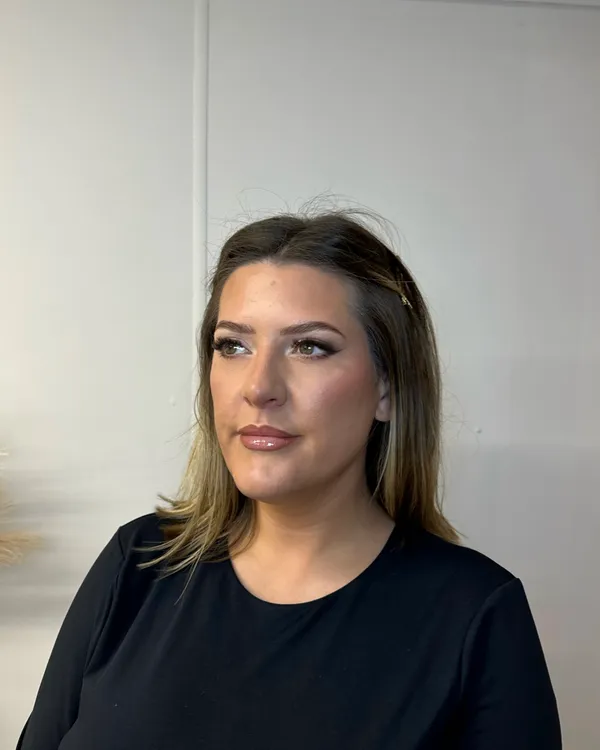 Special occasion makeup by Lucy Mae, natural finish