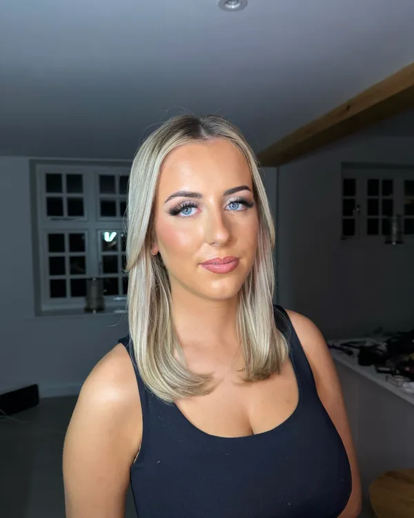 Occasion makeup by Lucy Mae, natural radiant glow